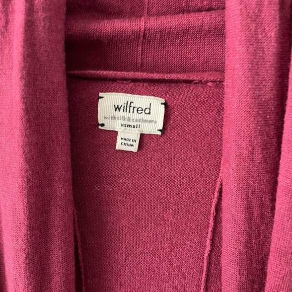 Wilfred Casual Long Sleeve Lightweight Open Front Knit Cardigan Sweater XS - Picture 7 of 8